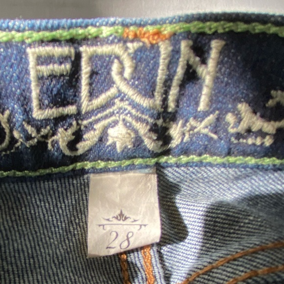 Edun Medium Wash Flare Jeans - Picture 4 of 14